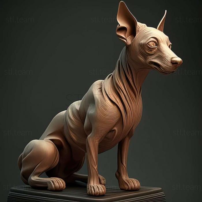 3D model Cirneco del Etna dog (STL)